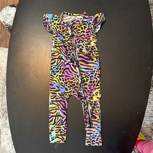 Colorful Animal Print Kids One Piece